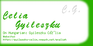 celia gyileszku business card